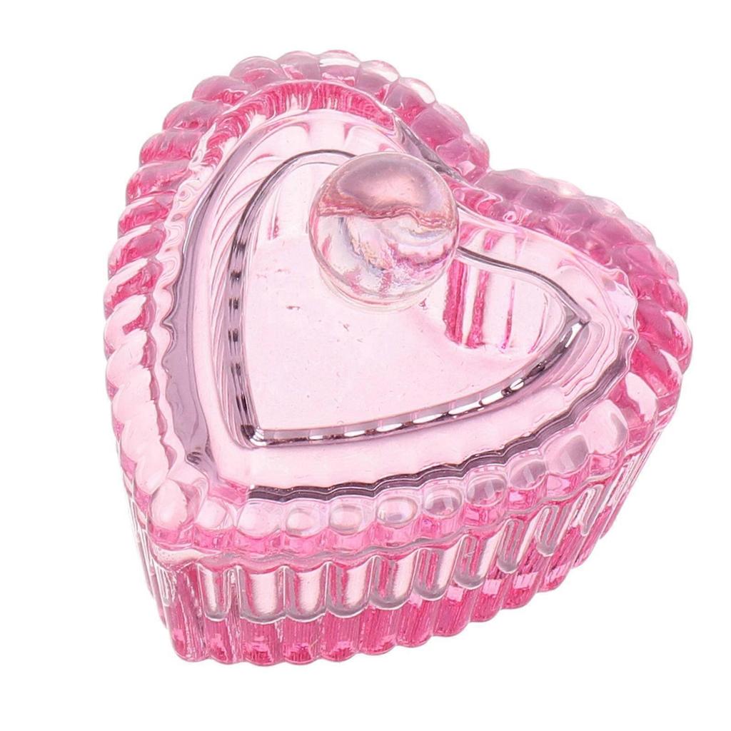 Dappen Dish for Nail Art 4Pcs Heart Shaped Glass Cups with Lid
