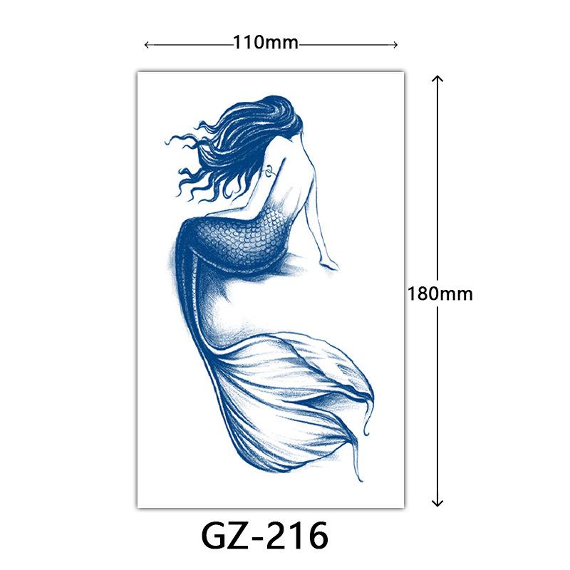 Herbal Semi-Permanent Tattoo Sticker, Semi-Permanent Tattoo Sticker, Anti-Rub, Anti-Sweat Tattoo