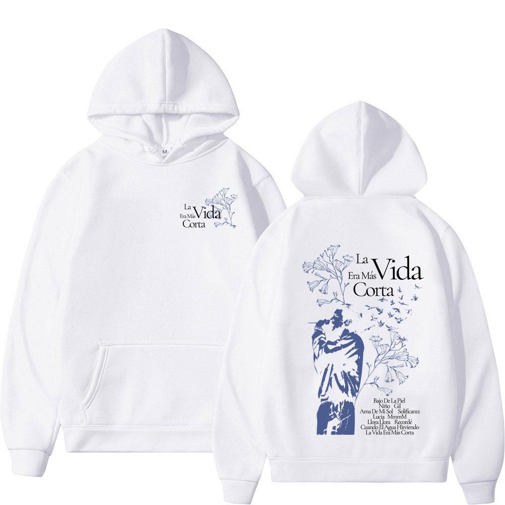 Rapper Milo J La Vida Era Mas Corta Album Tour 2026 Print Hoodie Unisex Fashion Sweatshirt Casual Loose Vintage Pullover Tops