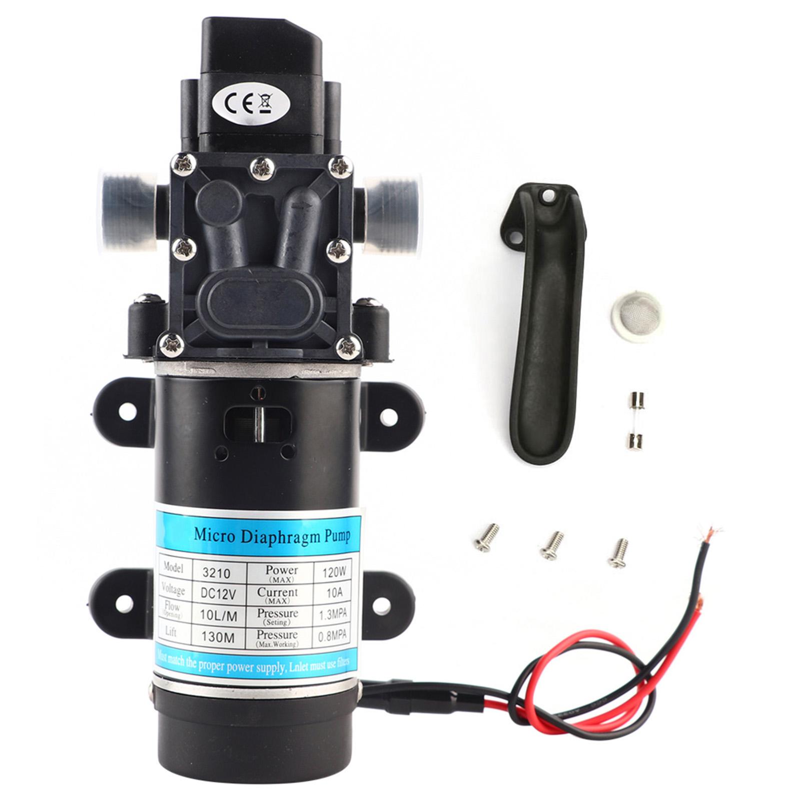 Vestidos 12V 24V 120W Electric Water Pump 10L M Self Priming Diaphragm Pump For High Pressure Washer