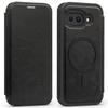 For Google Pixel 9a Case Compatible with MagSafe RFID Blocking Card Holder Leather Phone Cover
