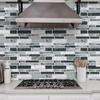 25PCS Marble Pattern Kitchen Stickers Waterproof Oilproof Bathroom Tile Stickers 3D Effect Crystal Self-Adhesive Wallpaper