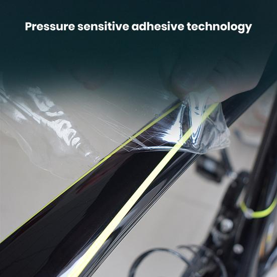 Ochranná páska na rám kola TPU Ochranná fólie Odolná proti poškrábání Nezanechává zbytky Snadná instalace Univerzální Průhledná Ochranná fólie na rám kola