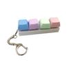 Creative Decompression Keyboard Fidget Toy Macaron Keycaps Fidget Keychain Stress Relief Mini Toy Pendant