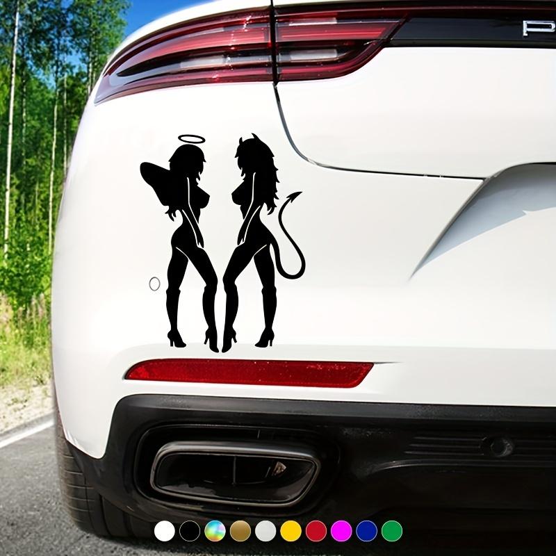 Lady Devil Angel Girl Car Stickers for Window Bumper Windshield Decoration Scratch Covering Vinyl Decals Cartoon Auto Stickers