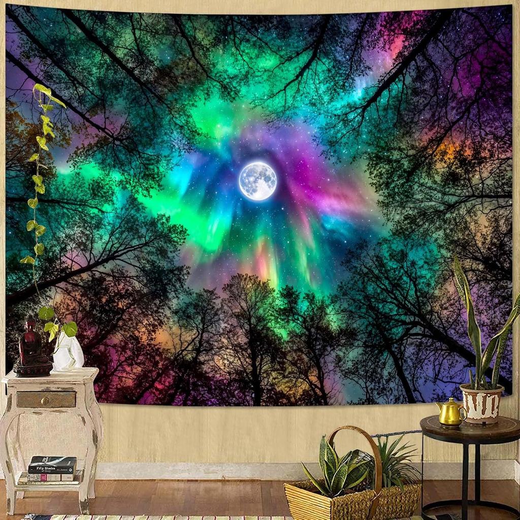 Tapestry Forest Cave Tapestries Nature Landscape Tapestries Mossy Waterfall Stream Wall Tapestry Bedroom Dormitory Living Room