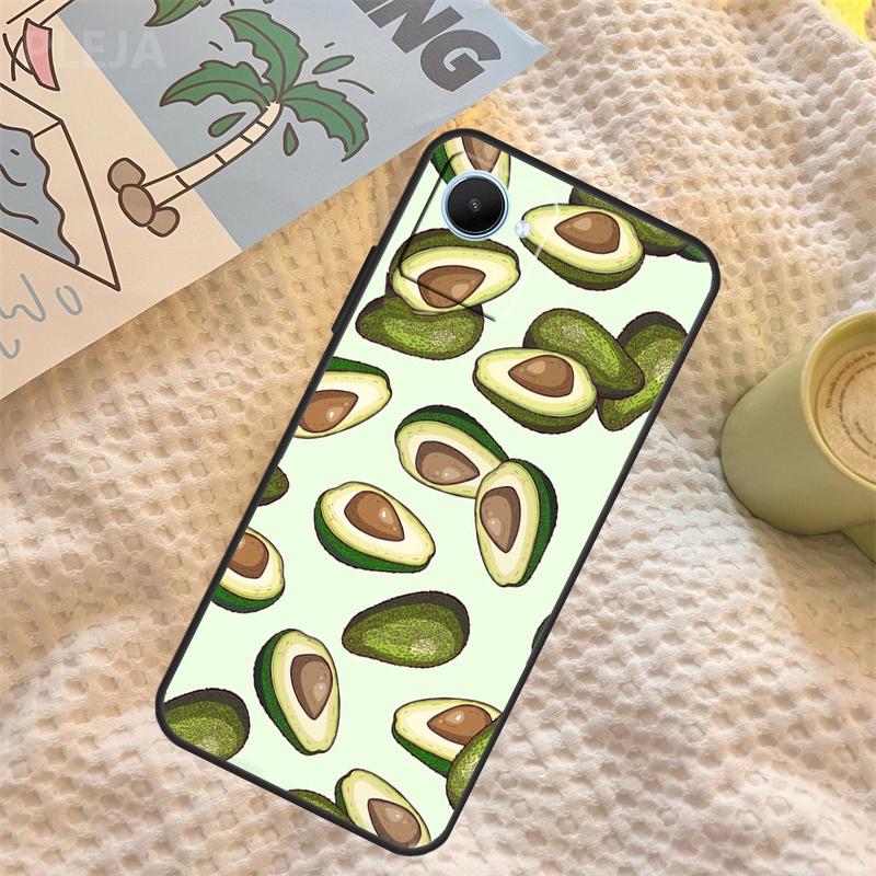 

Avocado Pear Papaya Pomegranate Case For Realme C55 C71 C67 C51 C75 C63 C61 C65 C53 C35 11 12 13 14 Pro Plus GT6 GT7 15 Pro Realme 11 Pro Plus