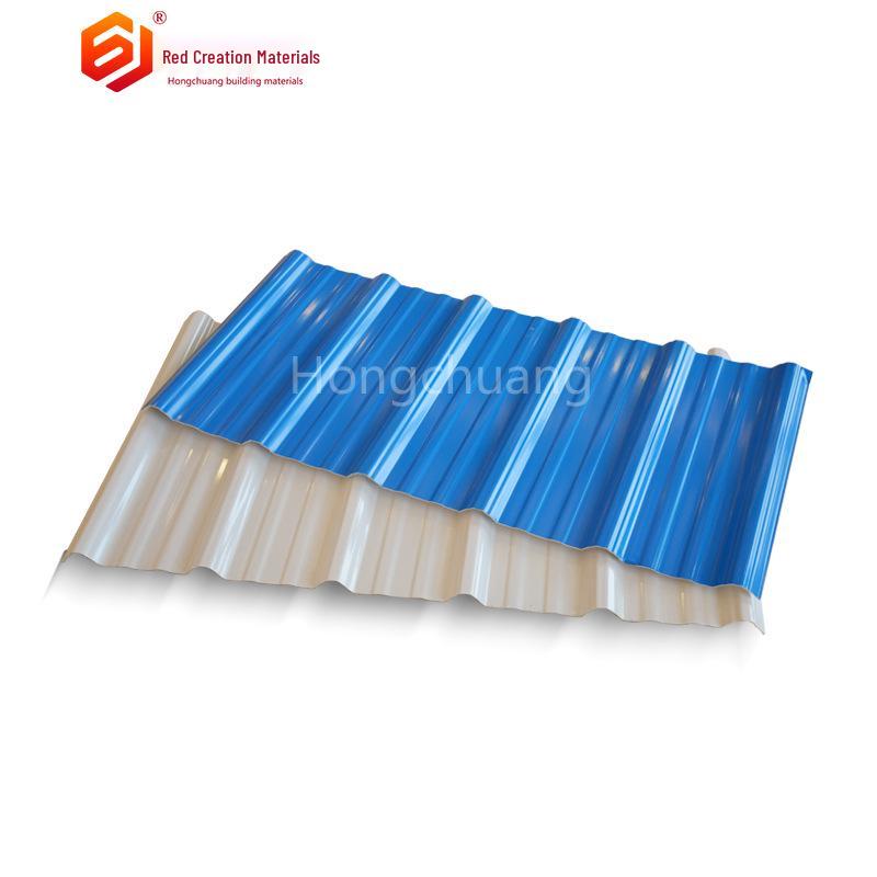 Flame Retardant PVC Heat Insulation Resin Roof Tiles - Antique Color, Asbestos-Free Plastic & Steel
