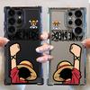 Case for Samsung Galaxy S24 S25 Ultra s24fe s24ultra S22 Ultra S21FE S20 FE S25 Plus S23 Clear Cover Japanese One Piece Anime