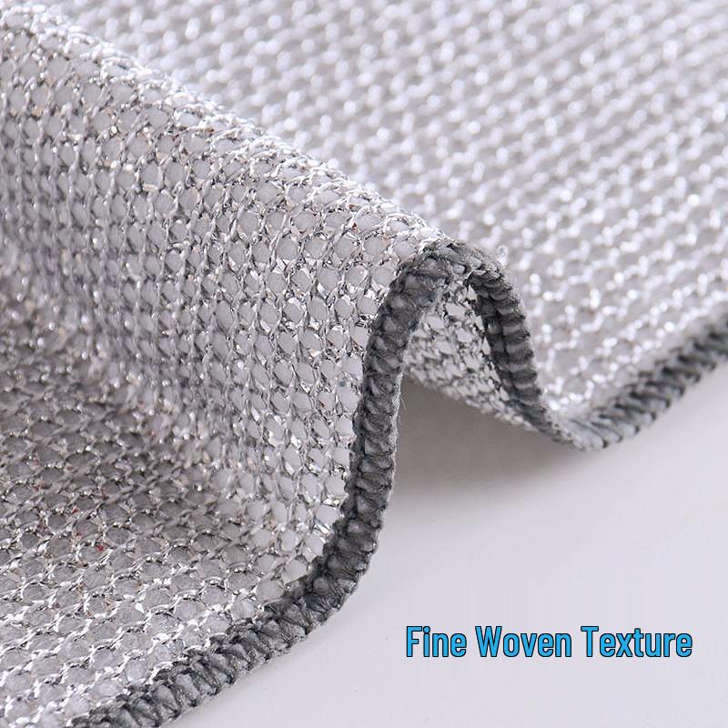 Esfregão de Lã de Aço de Dupla Face: Pano de Prato e Escova de Panela Antiaderente, Fácil de Limpar, Durável