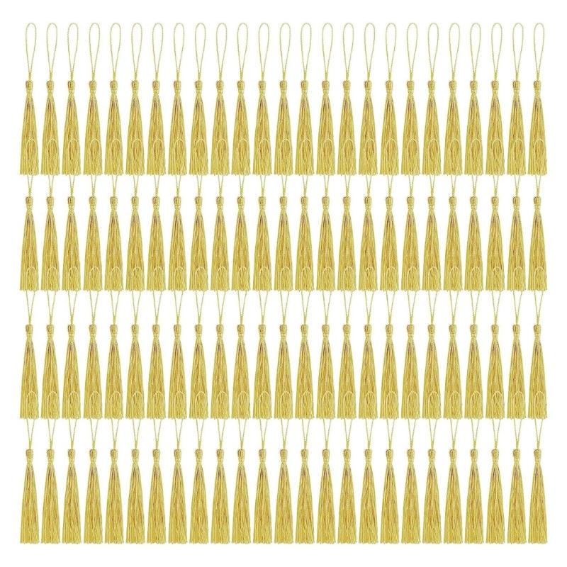 Decorative Polyester Tassels Crafting Accessory Colorful Handmade Sewing Embellishment