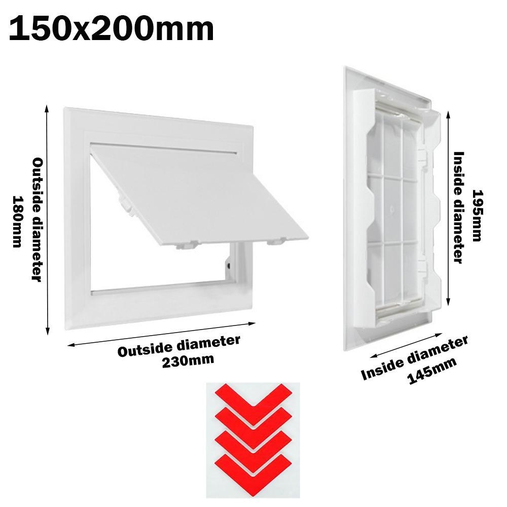 White Opening Flap Cover Plate Plastic Inspection Hole Access Panel Door  Doors Wall Ceiling