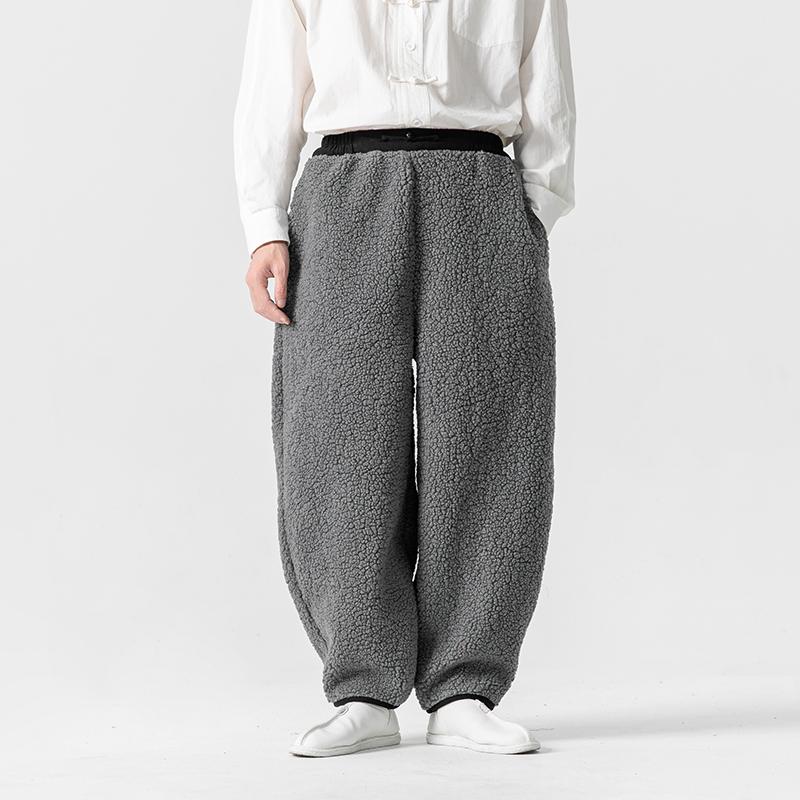 

2024 Новые двухсторонние флисовые брюки, мужская верхняя одежда, леггинсы, плюшевые утолщенные, новые флисовые зимние теплые спортивные брюки для мужчин 5XL серый