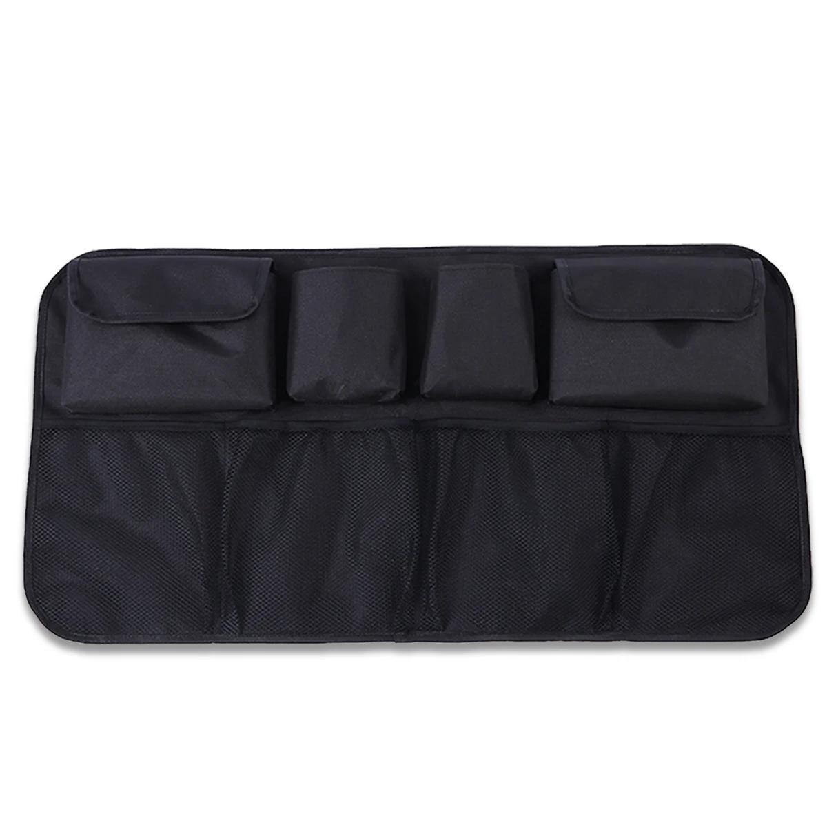 

Органайзер для багажника автомобиля, сумка для хранения на заднем сиденье, многокарманные органайзеры для автомобильных сидений Oxford, складной органайзер для багажника автомобиля чёрный