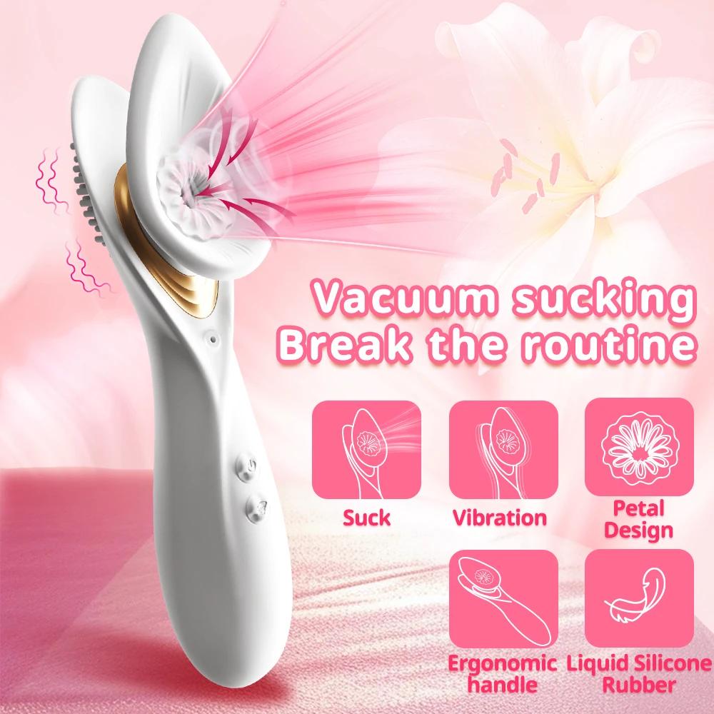 Sex Toys for Women Vacuum Sucking Vibrator Oral Sucker Nipple Vaginal Clitoris Stimulator G Spot Suck Massager Masturbator Adult