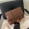 Trendy Plaid Women Shoulder Bag Fashion Chain Crossbody Bags Brand Designer Handbags And Purses Small Flap Top Handle Bags