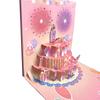 Blowable Music Fireworks 3D Greeting Card Creative Handmade Hollow Paper Carving Gift 3D Birthday Card