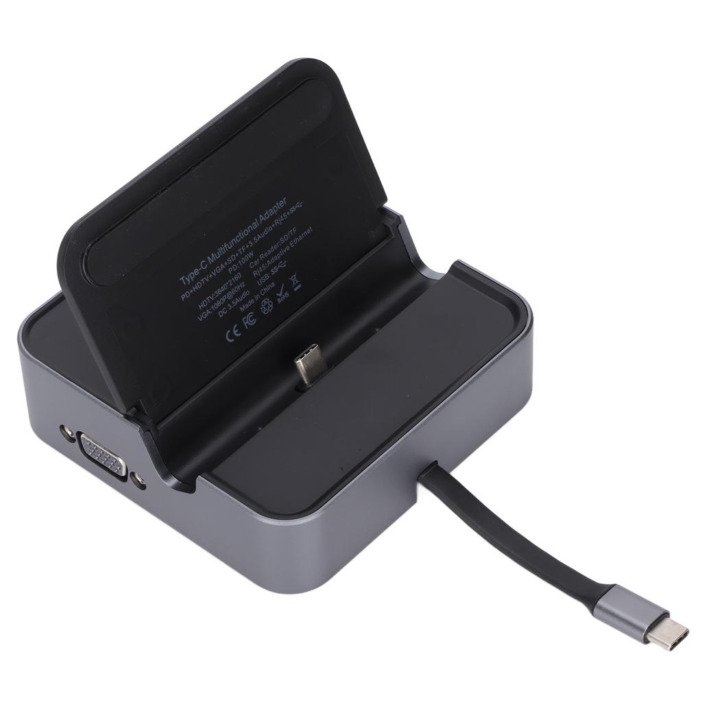 USB C Charging Hub Compact Portable 2 USB3.0 Ports Docking Station for Samsung Mobile Phone
