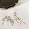 Elegant Keychain with Bowknot Pendant Phone Charm Simple Phone Lanyard Wrist Strap Hanging Keyring for Phone Case Bag