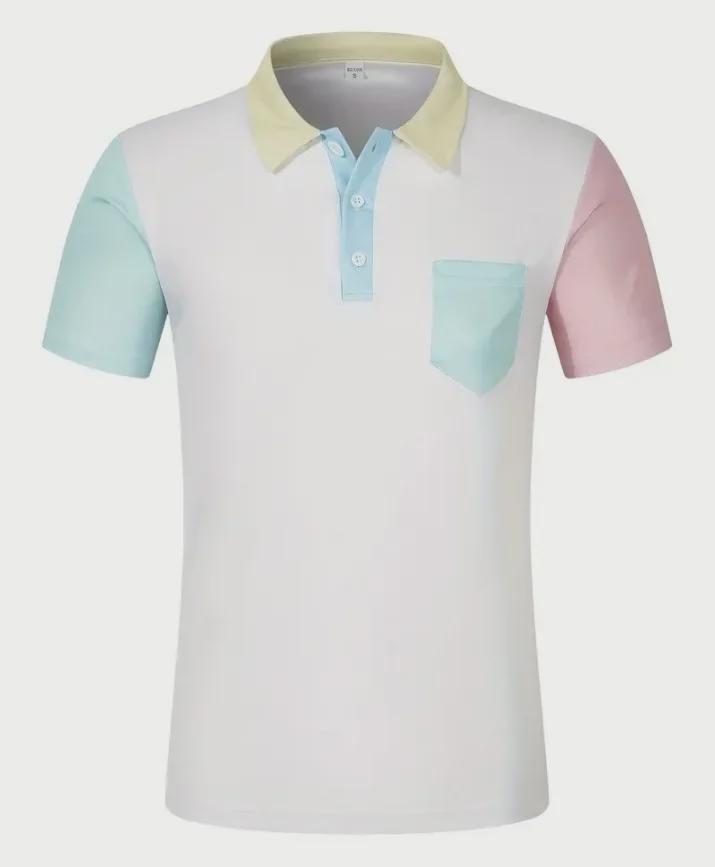 2024 Herren Sommer Poloshirt mit Kontrasttasche - Modischer Kurzarm-Style