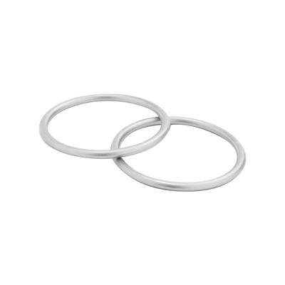 2 pièces Anneaux d'écharpe de portage en aluminium Boucle de sangle de portage Inoxydable Sans soudures Accessoires anneaux pour tout-petit