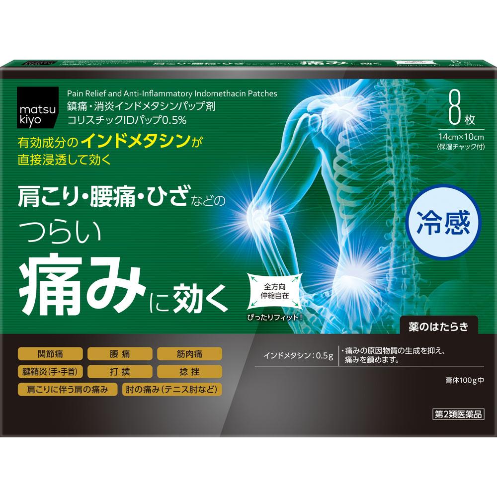 Colistic ID Patch 0.5% 8 Sheets Patches (Cooling) Paste Indications: Lower Back Pain, Muscle Pain, Shoulder Pain Associated with Stiff Shoulders, Join