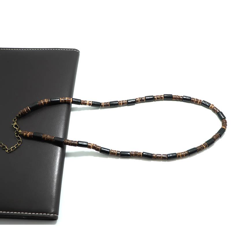 Neue Einzigartige Natürliche Kokosnussschale Halskette Für Männer Handgemachter Kurzer Choker Kragen Homme 18 Zoll Geschenk Für Ihn Accesorios Hombre