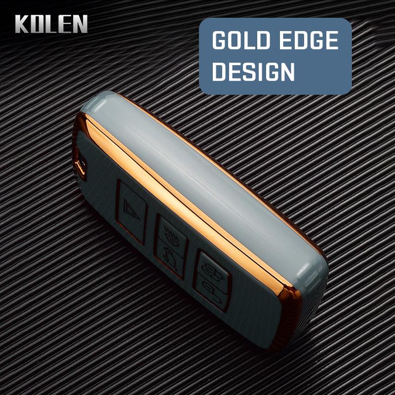 Plating Tpu Car Key Case Shell Cover Fob For Land Rover Range Rover Evoque Discovery Sport Velar For Jaguar Xe Xf E-Pace F-Pace