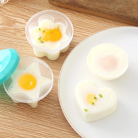 4 Stück Eierkocher, Tassen, Kesselform, Eierpinsel, Lebensmittelqualität, mit ausgefallenem Ei