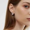 Niche Design Oval Irregular Rhombus Diamond-Set Minimalist Stud Earrings Simple Temperament Versatile Earrings