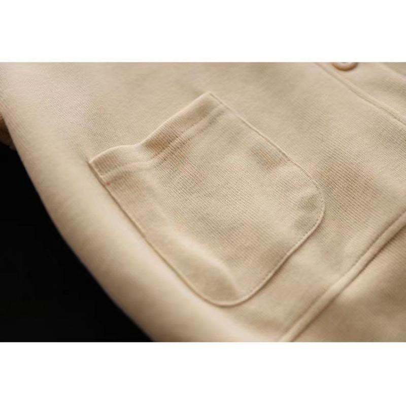 Lässige Einfache Pendler Kapuzen Baumwolljacke Damen Einfarbige Herbst Neue Langarm-Oberteil