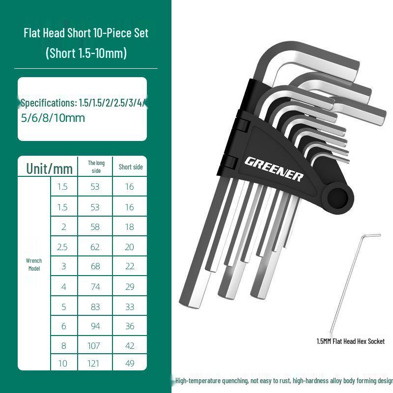 6-Sided Hex Wrench Set - Universal Automatic Hex Key Tools