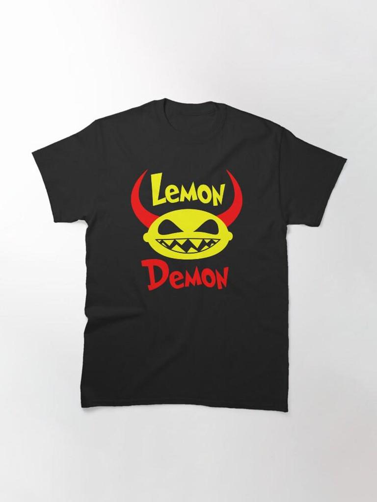 vintage Funny Lemon Monster Graphic T-Shirt - Cute Spooky Fruit Devil Tee special for gift