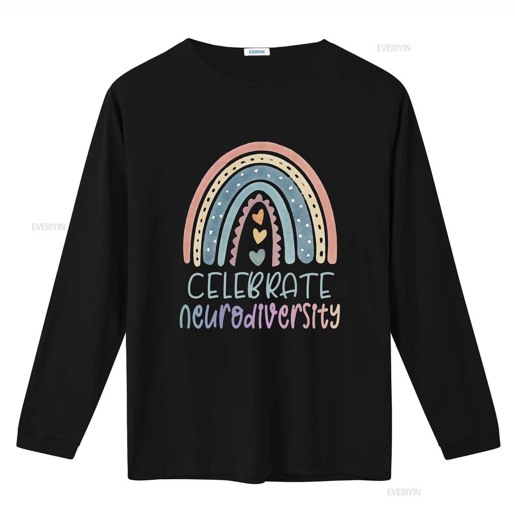 Mens CELEBRATE NEURODIVERSITY Mental Health Autism Awareness  T Shirt Black X Large vintage Washed streetwear Stylish Soft
