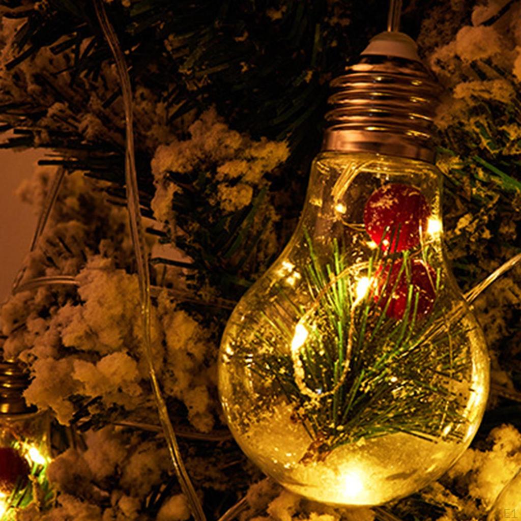 Weihnachtsglühbirnen Lichterkette Beleuchtung Fee Lampe für Außen Hinterhof Garten