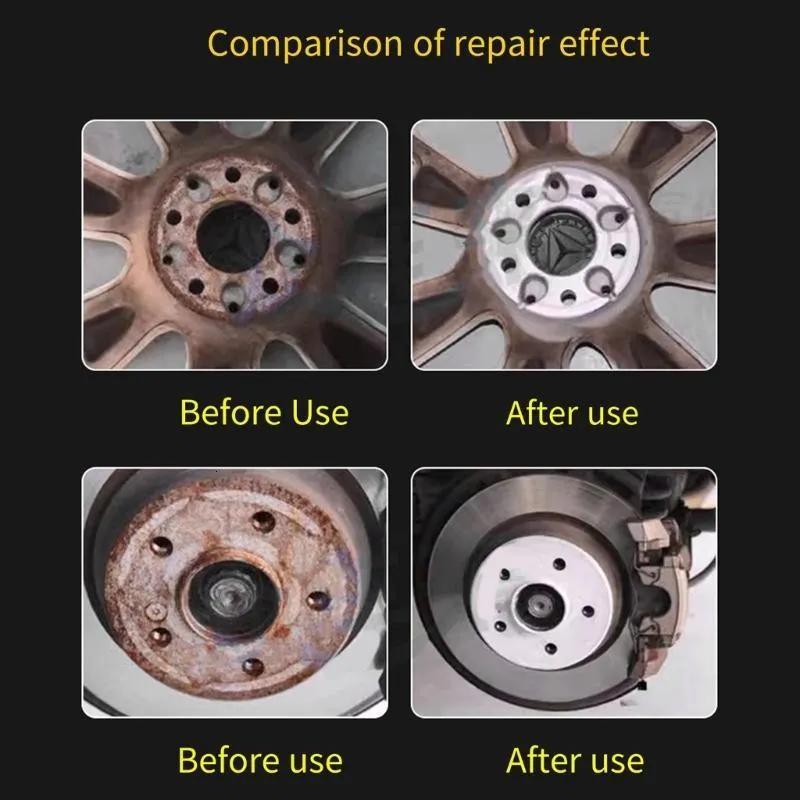 Car Wheel Hub Grinding Brush Brake Disc Rust Grinding Removal Tool Brake Grinding Cleaner Kit Rust Remover Polishing Kit