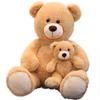 Good Quality Plush Teddy Bear Toys Cute Stuffed Animal Doll Mother And Baby Bear Toy Gift for Kids Friends Girls Christmas Gift