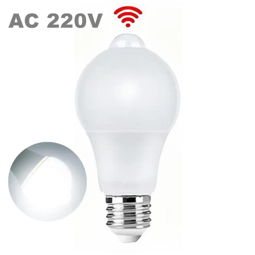 PIR Bewegungssensor Lampe E27 LED-Birne AC 85-265V 12W 15W 18W 20W mit Bewegungssensor Infrarotstrahlung Bewegungsmelder Glühbirne