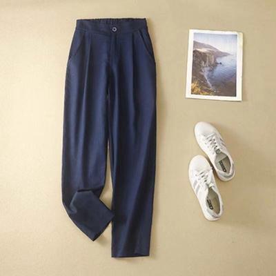 Casual Pants Women's Loose Slimming Pants Women's Vertical Nine Point Haren Pants