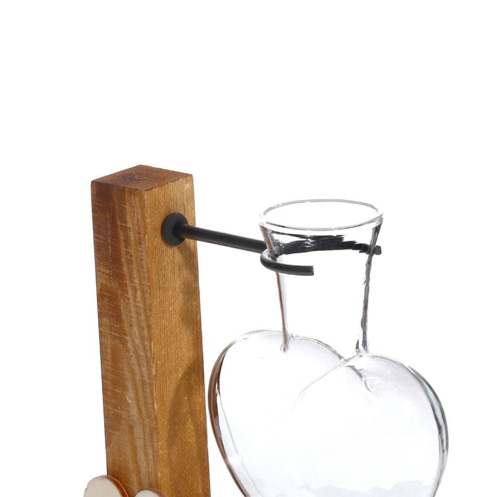 2pcs Shaped Vase in Wooden to Clean Planter