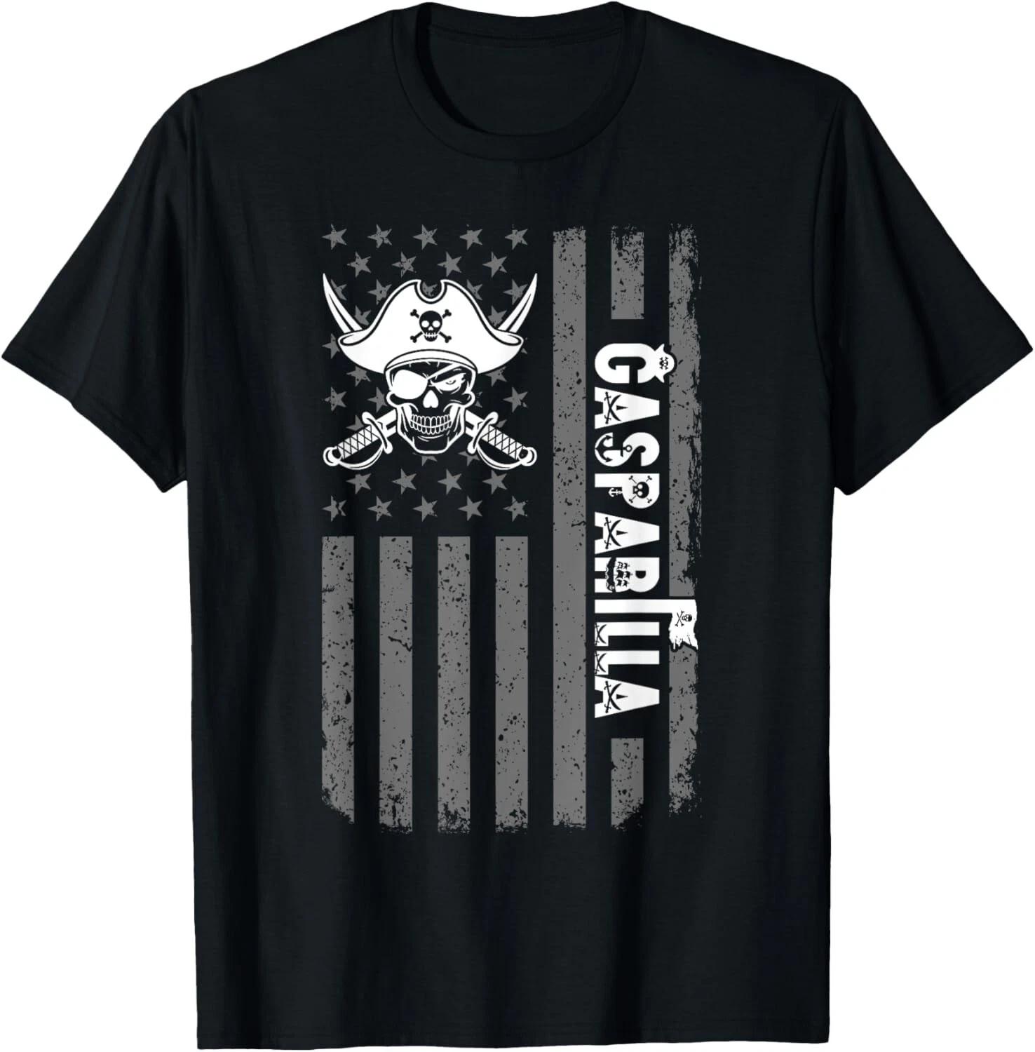 

Gasparilla Pirate Festival 2025 American Flag Gasparilla Gift Unisex T-Shirt 3XL