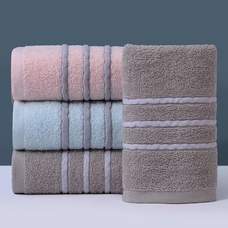Embroidery Soft Absorbent Face Towel: Thickened Pure Cotton with Polyester Blend