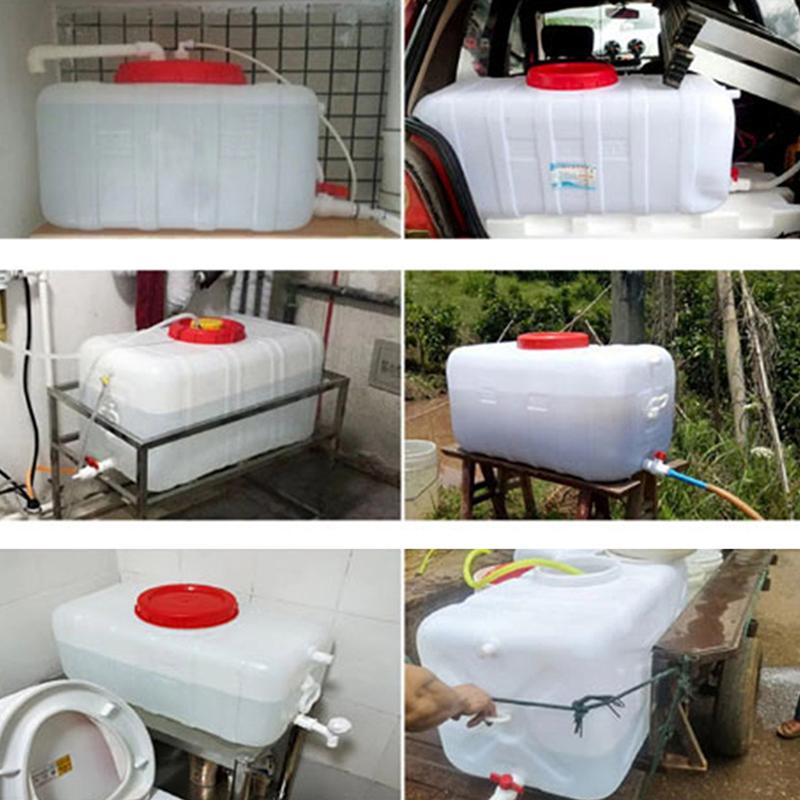 Plastic Bucket Square Bucket Rectangular Water Tank Horizontal Storage Bucket Car Large Thickened Household Extra Thick Tank