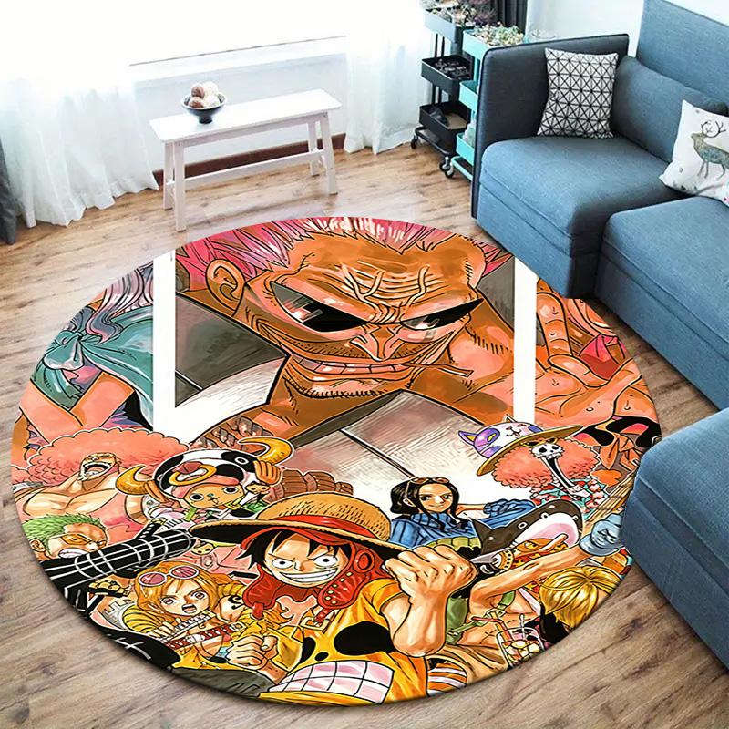 One Piece Round Area Rug Carpet Rug For Living Room Bedroom Sofa Playroom Decor Nonslip Floor Mat