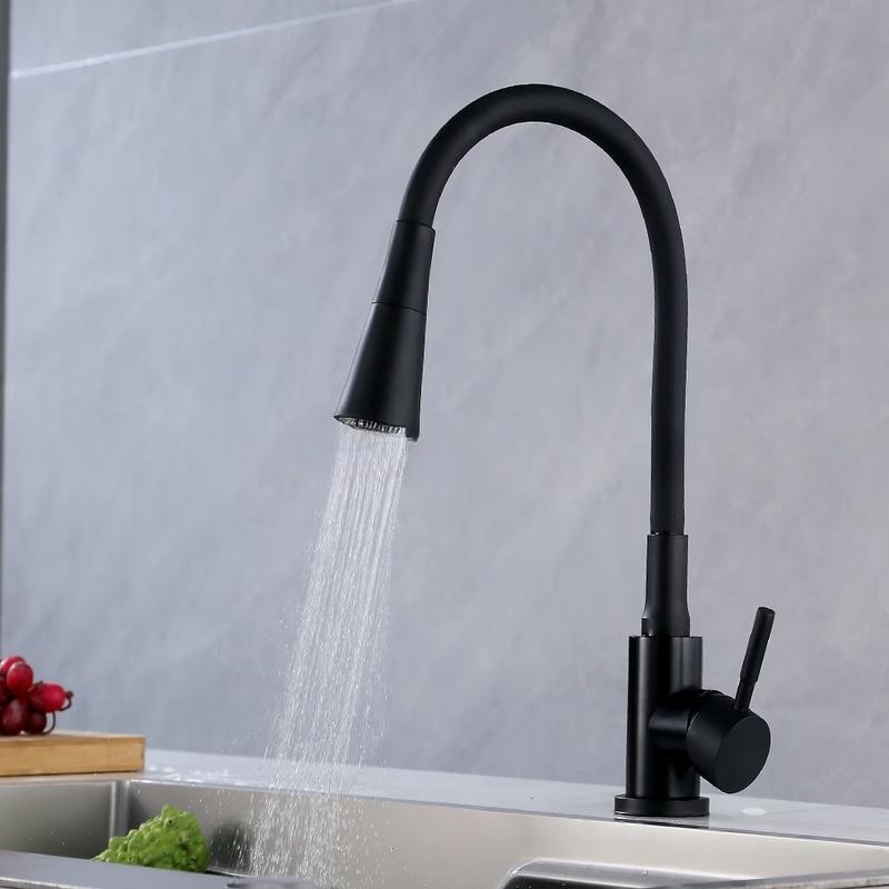 PKSUKB Stainless Steel Swivel Kitchen Faucet