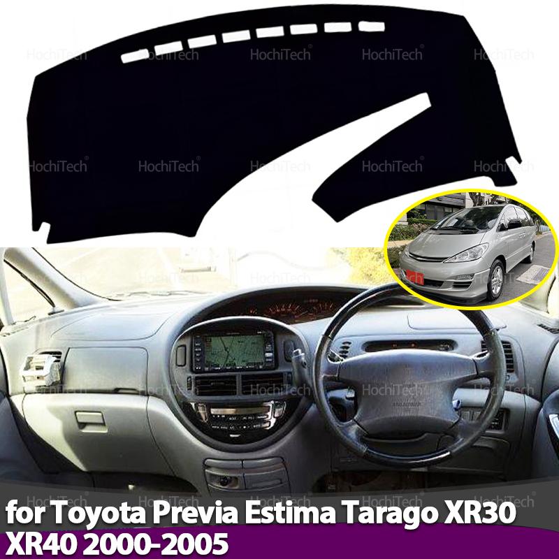 Dashboard Cover Pad Car Liner Anti-UV Mat Sunshade Dashmat Carpet for Toyota Previa Estima Tarago XR30 XR40 2Gen 2000-2005