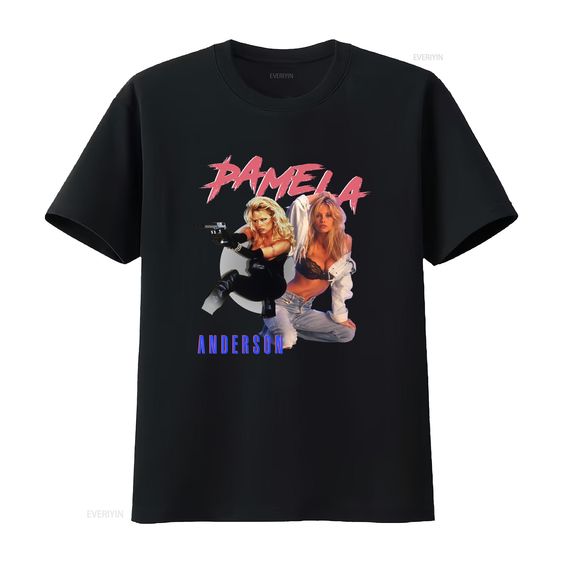 

Pamela Anderson Print T Shirt Cotton Sizes S 234XL LI1144 vintage Washed fashion Stylish Stretched designer clothes Unisex 4XL