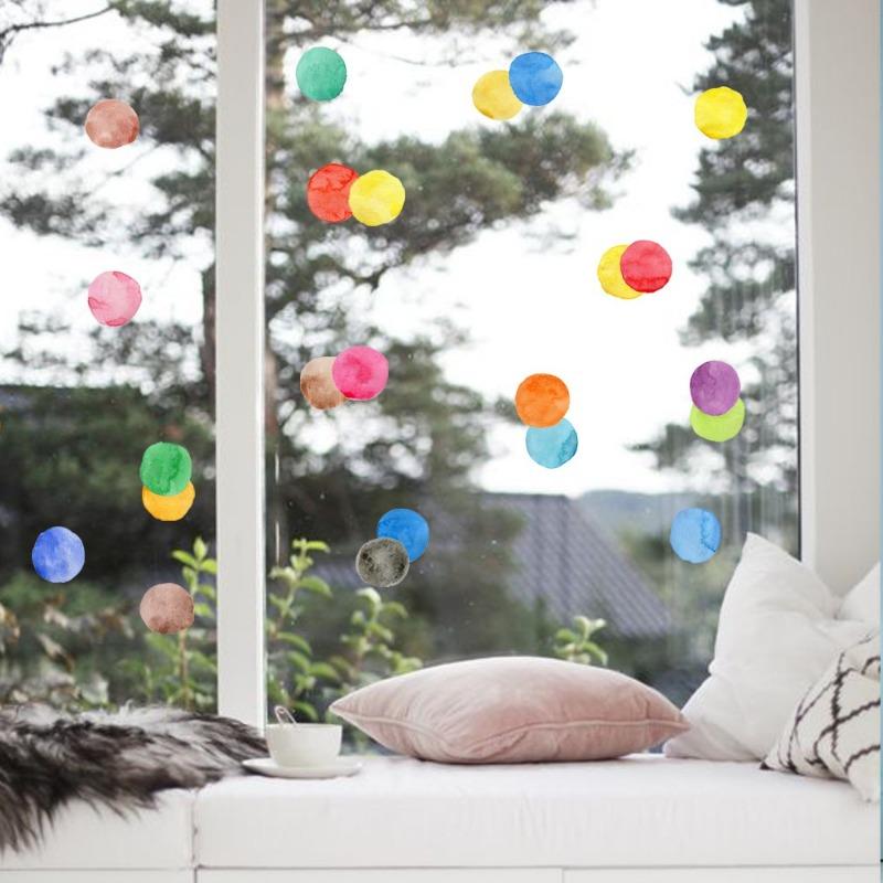 29 Pcs/Set PVC Baby Wall Decals Colored Dots Creative Stickers for Children Vinyl Nursery Room Decoration