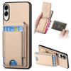 For Samsung Galaxy S25 Edge Case with Card Holder Kickstand Leather Back Cover