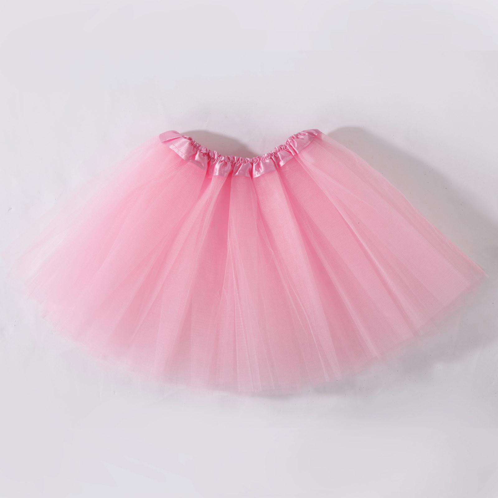 

Детская юбка, тюлевое платье для младенцев, бальное платье для маленьких девочек, трехслойное One Size розовый